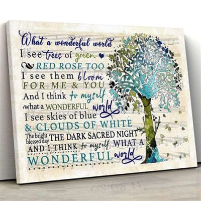 What a Wonderful World Wall Art: Exploring the Enchantment of Artistic Expressions