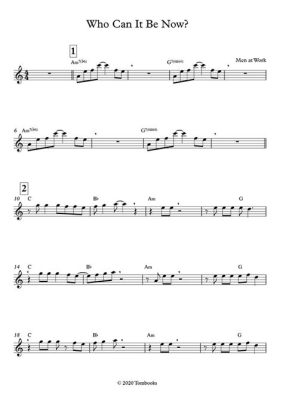 Who Can It Be Now: A Journey into the World of Saxophone Sheet Music